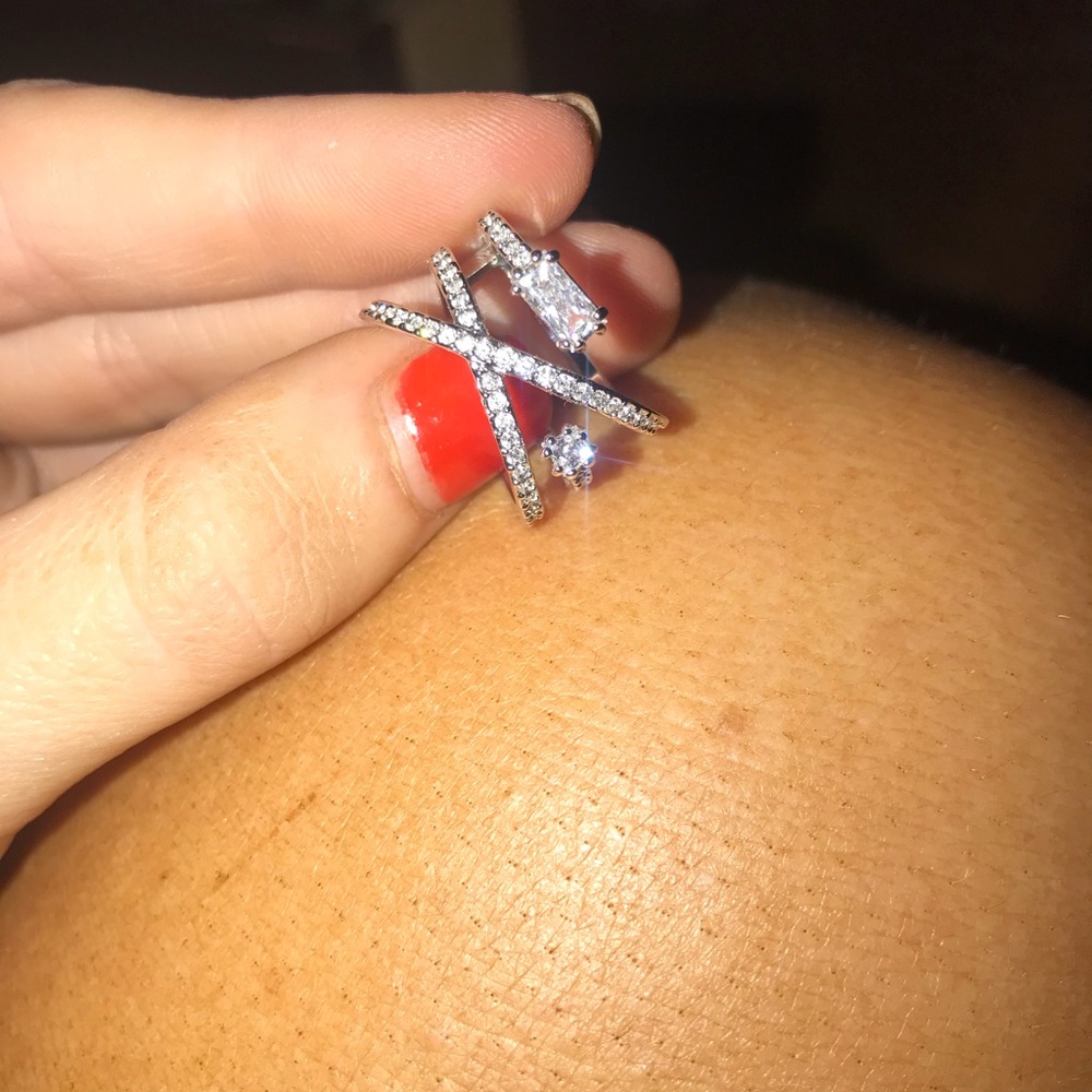 Swarovski Crystal Stack Ring - image 2